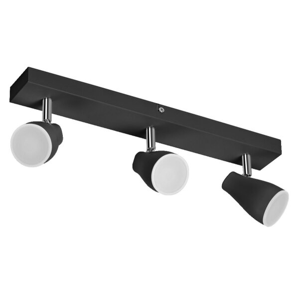 LED Deckenspot schwenkbar Metall Schwarz GU10 OSRAM
