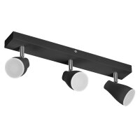 LED Deckenspot schwenkbar Metall Schwarz GU10 OSRAM
