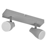 LED Deckenspot schwenkbar Grau Metall GU10 OSRAM