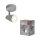 LED Deckenspot schwenkbar Grau Metall GU10 L:11cm OSRAM