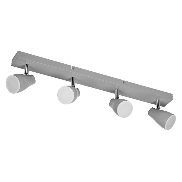 LED Deckenspot schwenkbar Metall Grau GU10 OSRAM