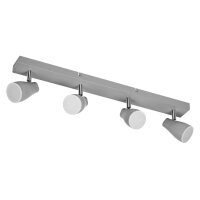 LED Deckenspot schwenkbar Metall Grau GU10 OSRAM