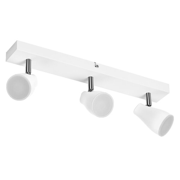 LED Deckenspot schwenkbar Weiß Metall GU10 L:44cm OSRAM