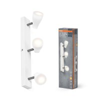 LED Deckenspot schwenkbar Weiß Metall GU10 L:44cm...