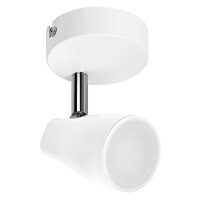 LED Deckenspot schwenkbar Wei&szlig; Metall GU10 OSRAM
