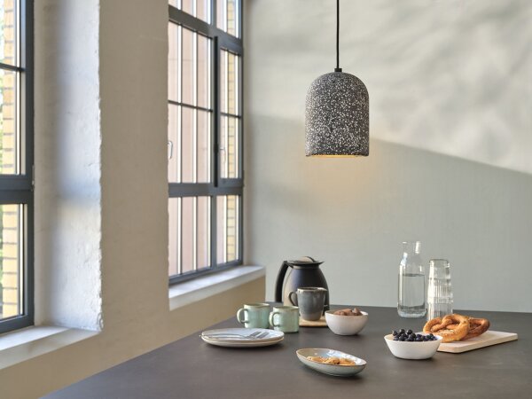 Hängelampe Schwarz Terrazzo E27 Ø15 cm modern OSRAM
