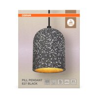 Hängelampe Schwarz Terrazzo E27 Ø15 cm modern...