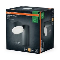LED Wandstrahler schwenkbar Alu 3000 K H:14 cm OSRAM