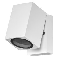 Wandstrahler verstellbar Weiß Alu IP44 GU10 OSRAM