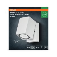 Wandstrahler verstellbar Weiß Alu IP44 GU10 OSRAM