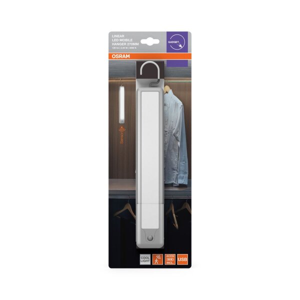 LED Akku Wandlampe Sensor Weiß 4000K L:32,4cm OSRAM