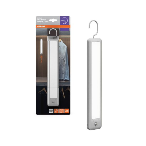 LED Akku Wandleuchte Sensor Weiß Metall 4000K OSRAM