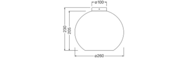 Deckenleuchte Karton E27 Metall B:26 cm rund OSRAM