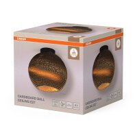 Deckenleuchte Karton E27 Metall B:26 cm rund OSRAM