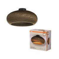 Deckenleuchte Karton Braun E27 Metall B:40 cm OSRAM