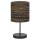 Tischlampe Karton E27 Braun Stahl H:20 cm OSRAM