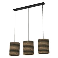 Pendelleuchte Karton Braun 3-flammig E27 L:83 cm OSRAM