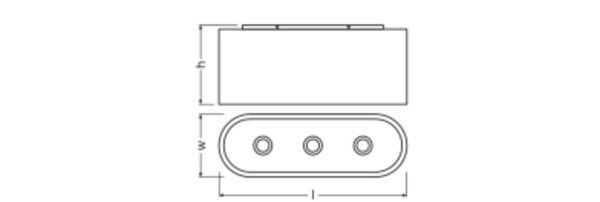 Wandleuchte Karton E27 Braun Stahl L:60 cm OSRAM
