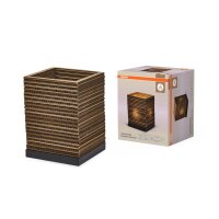 Tischleuchte Karton E27 Schwarz Stahl H:27 cm OSRAM