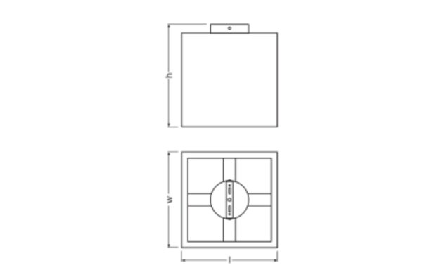 Wandlampe Karton E27 Braun L:26 cm blendarm OSRAM