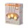 Hängelampe Weiß Holz Glas G9 L:50 cm modern OSRAM
