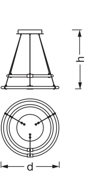 LED Pendelleuchte Click-DIM 3000 K L:49,8 cm OSRAM