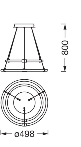 LED Pendelleuchte Click-DIM 3000 K L:49,8 cm OSRAM