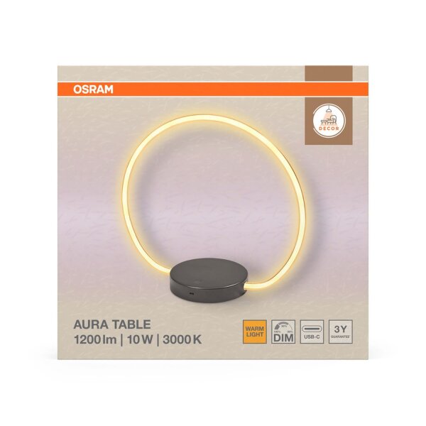 LED Tischleuchte Metall Click-DIM 36,7 cm 3000 K OSRAM