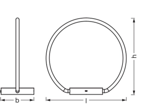 LED Tischleuchte Metall Click-DIM 36,7 cm 3000 K OSRAM