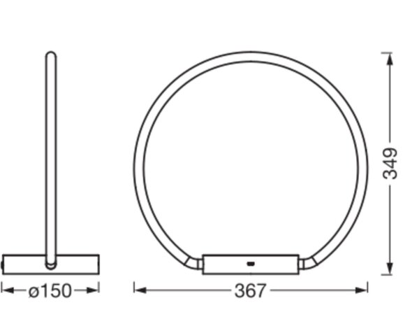 LED Tischleuchte Metall Click-DIM 36,7 cm 3000 K OSRAM