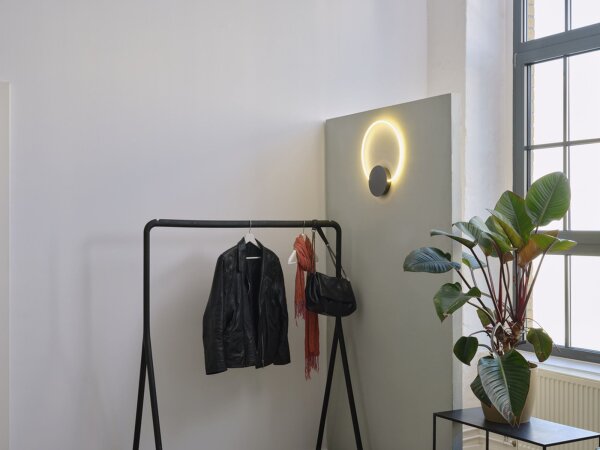 LED Wandleuchte Metall Dunkelgrau 3000 K 36,7 cm OSRAM