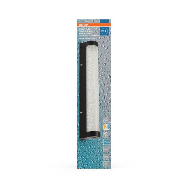 LED Wandleuchte dimmbar CCT Schwarz Alu IP44 OSRAM