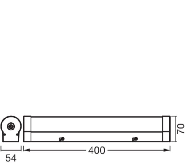LED Wandleuchte dimmbar CCT Schwarz Alu IP44 OSRAM