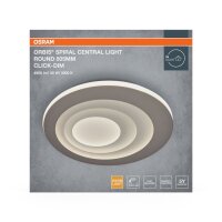 LED Deckenleuchte Click-DIM Grau Metall 3000 K OSRAM