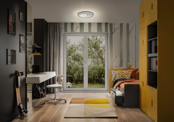 LED Deckenleuchte Click-DIM Grau 3000K L:38,5cm OSRAM
