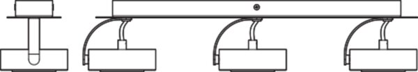 LED Deckenstrahler schwenkbar Metall 3000 K OSRAM