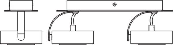 LED Deckenstrahler schwenkbar Weiß Metall 3000 K OSRAM
