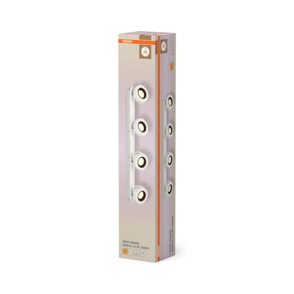 LED Deckenstrahler Weiß Stahl 3000 K L:69,5 cm OSRAM