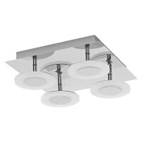 LED Deckenlampe dimmbar Smart+ TW Silber Alu IP44 OSRAM