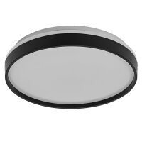 LED Deckenleuchte Schwarz Metall 3000K &Oslash;38,5cm OSRAM