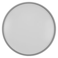 LED Deckenleuchte Silber Metall 3000K rund Ø30cm...