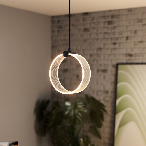 LED Pendelleuchte CCT Schwarz Metall L:15 cm OSRAM