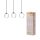 LED Pendelleuchte CCT 3-flammig Schwarz L:66 cm OSRAM