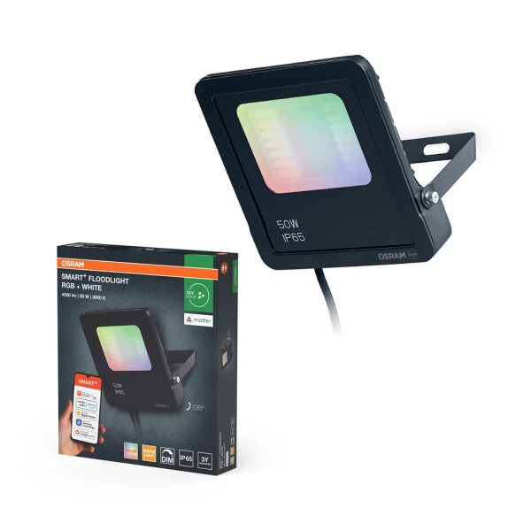 LED Außenstrahler RGBW Dunkelgrau Alu IP65 OSRAM