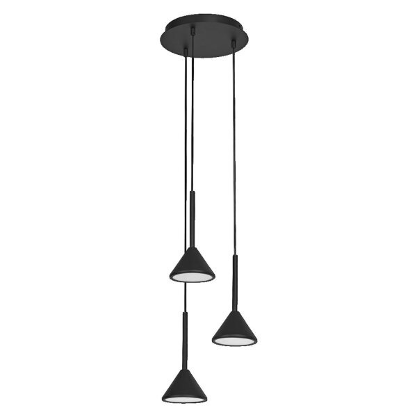 LED Hängelampe Metall Schwarz 3000 K Ø29cm modern OSRAM