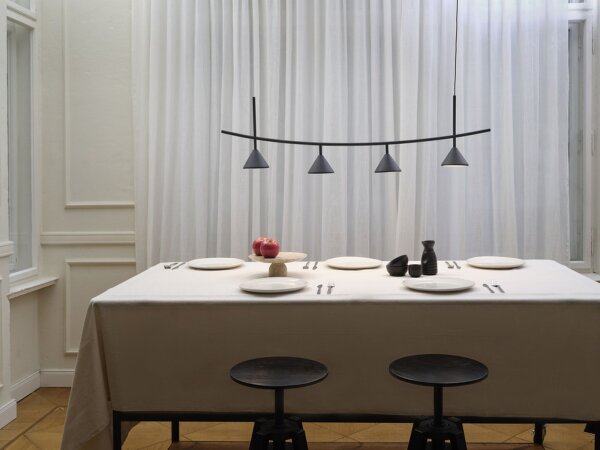 LED Pendelleuchte Schwarz Metall 3000 K 120,5 cm OSRAM