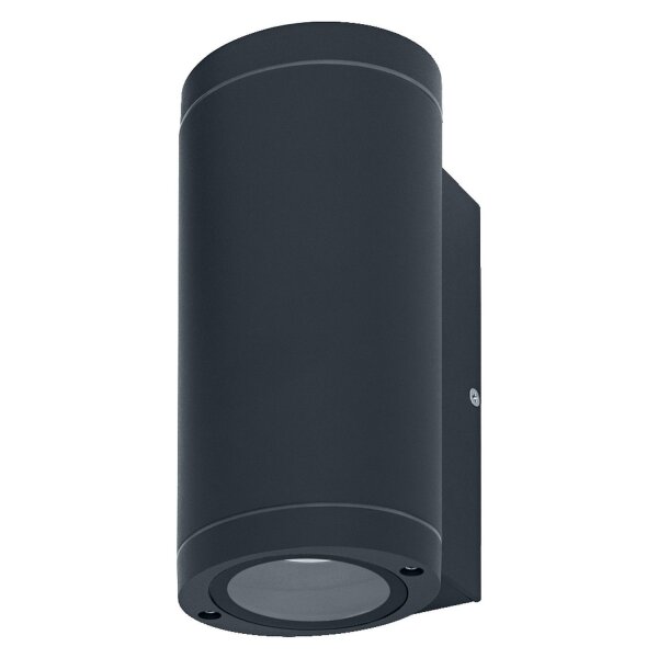 Wandlampe Up Down Alu IP44 GU10 H:20 cm modern OSRAM