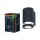 Wandlampe Dunkelgrau Alu Glas IP44 GU10 H:16 cm OSRAM