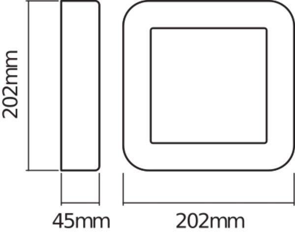 LED Wandleuchte Anthrazit Alu 3000 K IP54 OSRAM