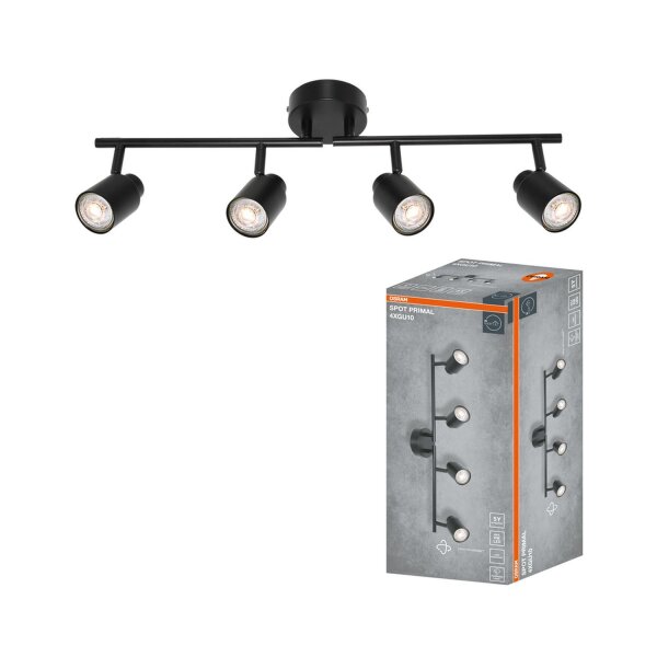 Deckenstrahler schwenkbar Metall Schwarz GU10 OSRAM